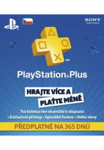 PlayStation Plus 365 dní CZ (iba CZ účty)
