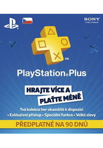 Playstation Plus 90 dní CZ/SK účty