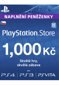 PlayStation Live Cards 1000 CZK (iba CZ účty)