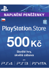 PlayStation Live Cards 500 CZK (iba CZ účty)