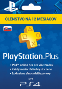 SONY PlayStation Plus 12 mesiacov SK (pre SK účty)
