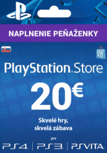 SONY PlayStation Store 20€ (pre SK účty)