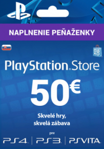 SONY PlayStation Store 50€ (pre SK účty)